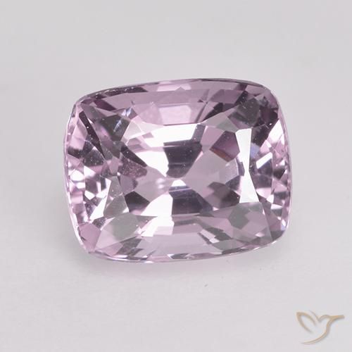 1.42ct Natural Roxo Uva Muito Claro Espinélio, Almofada, VVS-VS