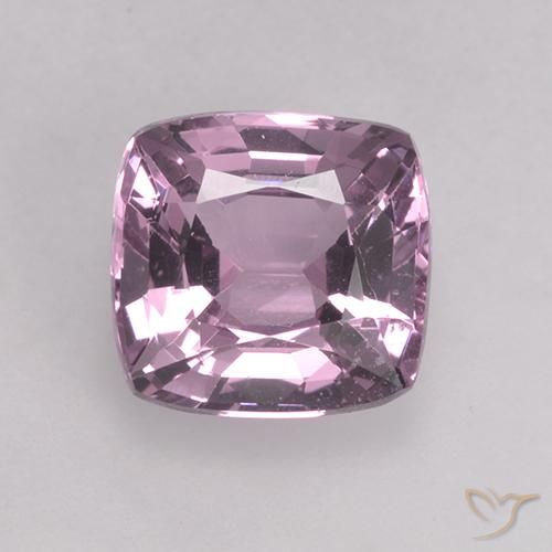 1.51ct Natural Violeta acinzentado claro Espinélio, Almofada, VS