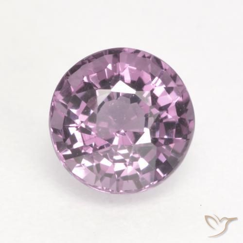 Espinélio Roxo médio-escuro Natural 0.63ct, Corte Redondo, VVS-VS