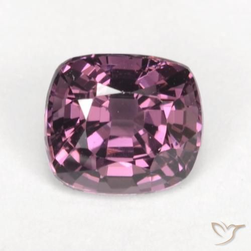 1.42ct Natural Roxo médio-escuro Espinélio, Almofada, VVS-VS