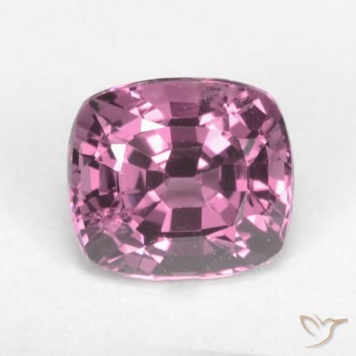 1.42ct Natural roxo avermelhado Espinélio, Almofada, VVS-VS