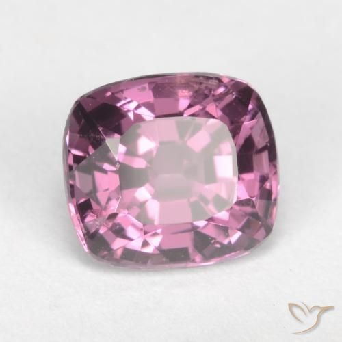 Espinélio roxo avermelhado Natural 1.42ct, Almofada, VVS-VS