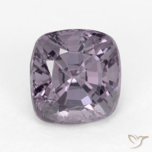 1.38ct Natural Violeta acinzentado Espinélio, Almofada, VS
