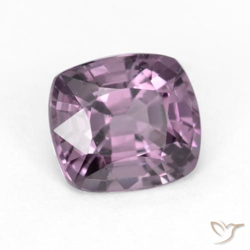 Espinélio Roxo Uva Claro Natural 1.34ct, Almofada, VS
