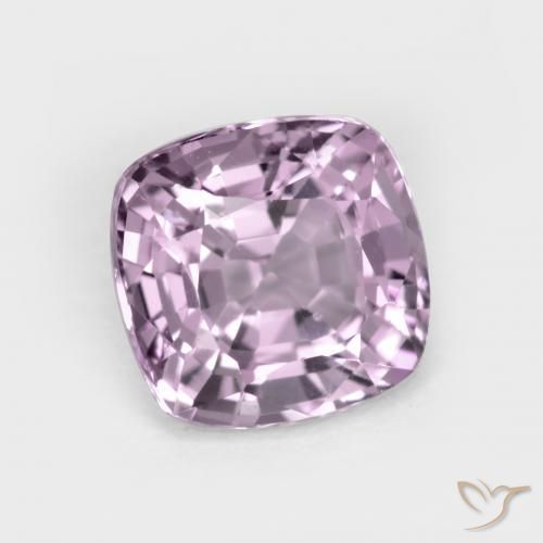 Espinélio Roxo muito claro Natural 1.33ct, Almofada, VS