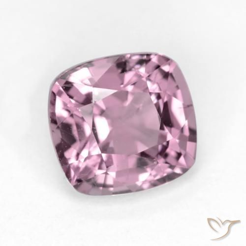 Espinélio Roxo médio-claro Natural 1.33ct, Almofada, VS