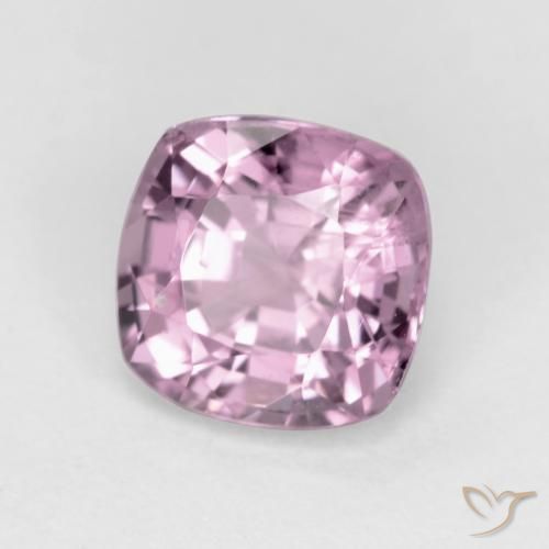 Espinélio Roxo médio-claro Natural 1.30ct, Almofada, VS