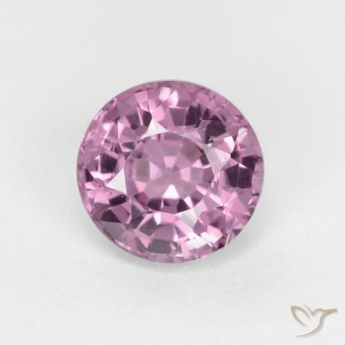 0.57ct Natural roxo médio Espinélio, Redondo, VS