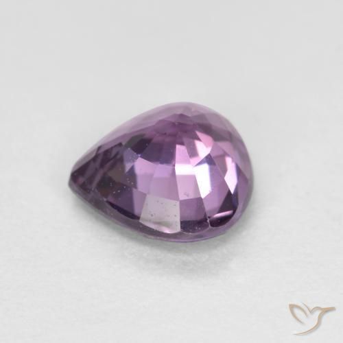 Espinélio Roxo escuro Natural 0.68ct, Formato de pêra, VS
