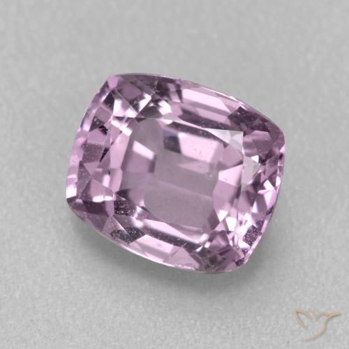 Espinélio Luz roxa Natural 1.09ct, Almofada, VVS-VS