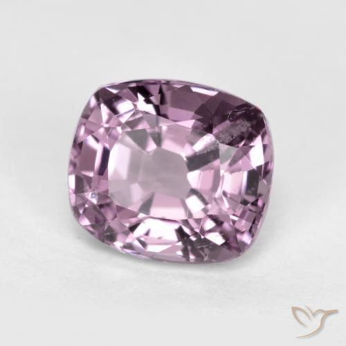 Espinélio Tom malva profundo Natural 1.30ct, Almofada, VS-SI