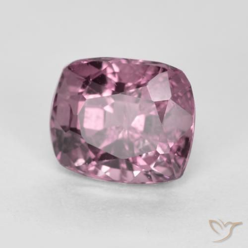 Espinélio Roxo médio-escuro Natural 0.81ct, Almofada, VS