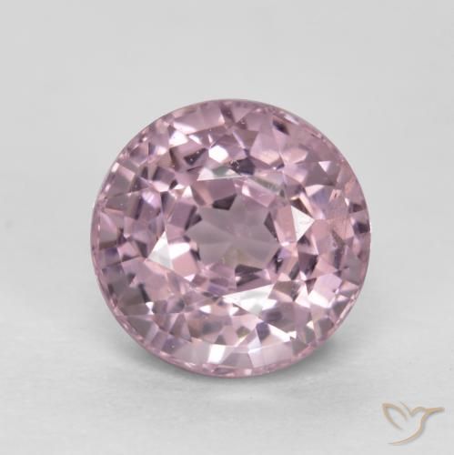 Espinélio roxo de 0,75 quilates, corte redondo de 5,1 mm da Tanzânia, Photo A