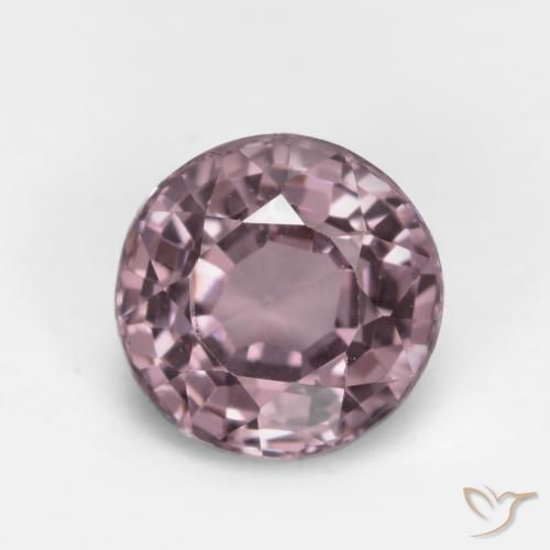 0.61ct Natural Roxo rosado Espinélio, Redondo, VS