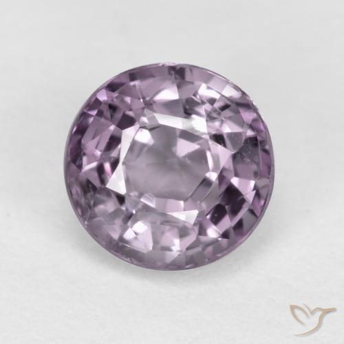 Espinélio roxo de 0,72 quilates, corte redondo de 5,1 mm da Tanzânia, Photo A