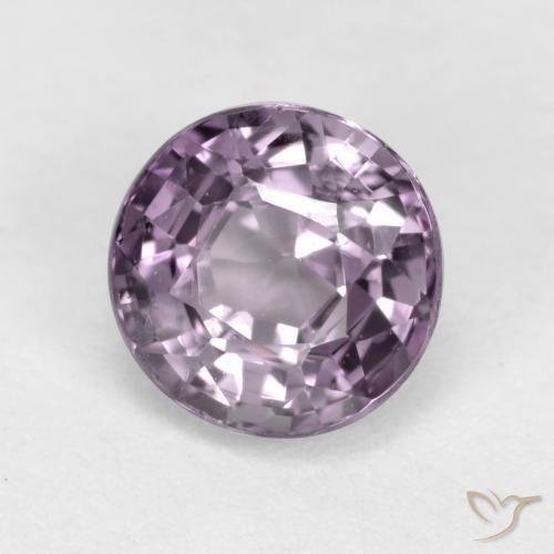 Espinélio roxo natural 0,72ct, corte redondo, VVS-VS