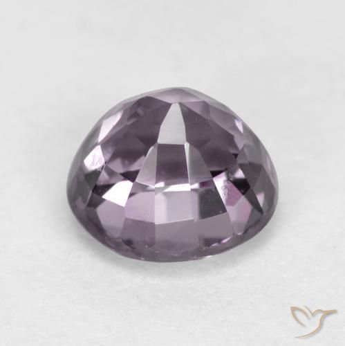 Espinélio roxo natural 0,72ct, corte redondo, VVS-VS