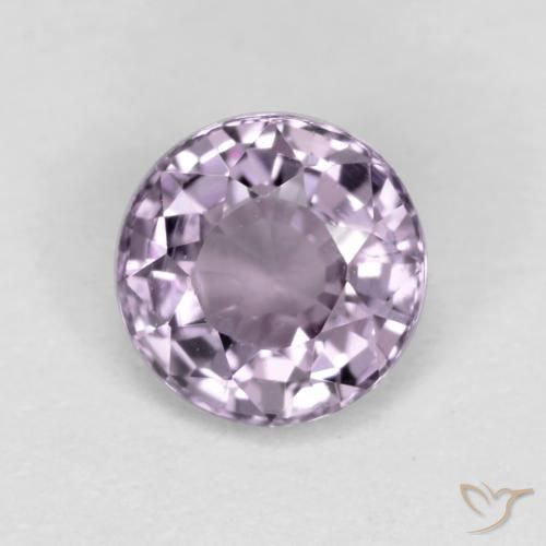 Espinélio violeta natural 0,53ct, corte redondo, VS