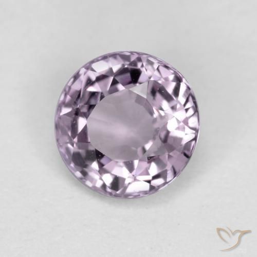 Espinélio violeta natural 0,53ct, corte redondo, VS