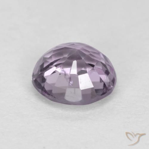 Espinélio violeta natural 0,53ct, corte redondo, VS