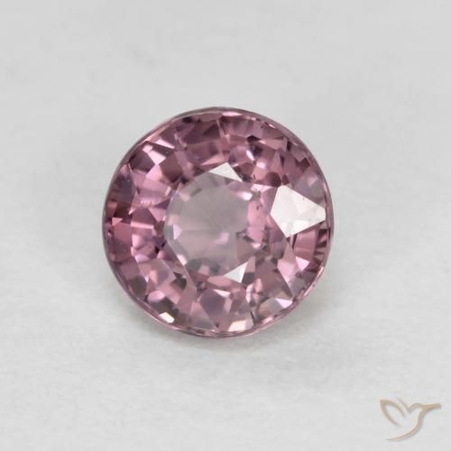 Espinélio roxo avermelhado Natural 0.56ct, Corte Redondo, VS