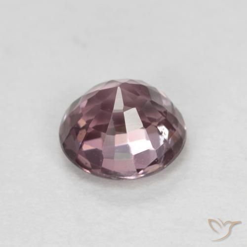Espinélio roxo avermelhado Natural 0.56ct, Corte Redondo, VS
