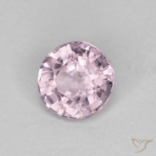 Espinélio Roxo Rosado Muito Claro Natural 0.58ct, Redondo, VS