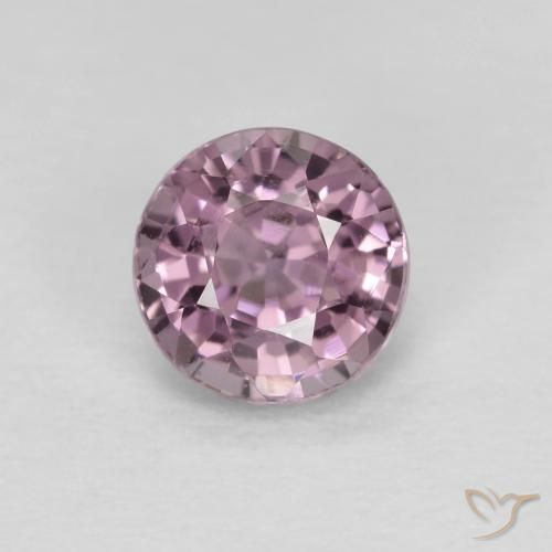 Espinélio roxo médio Natural 0.68ct, Corte Redondo, VVS-VS