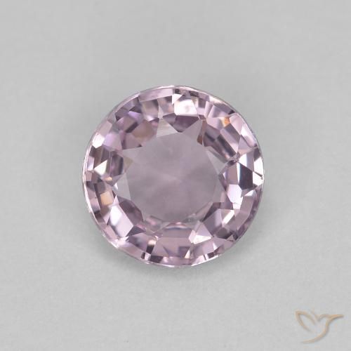 Espinélio violeta natural 0,50ct, corte redondo, VVS-VS