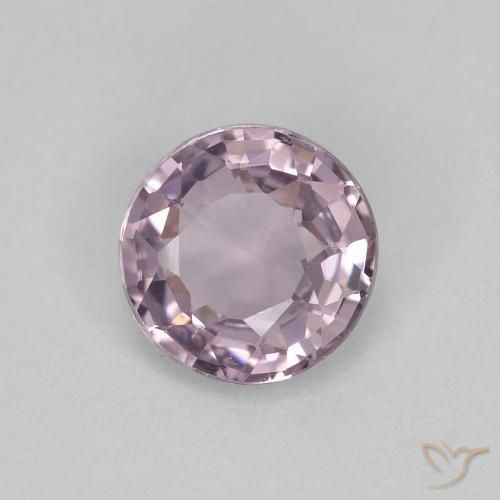 Espinélio violeta natural 0,50ct, corte redondo, VVS-VS