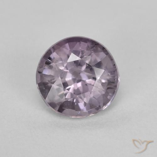 Espinélio violeta natural 0,53ct, corte redondo, VS