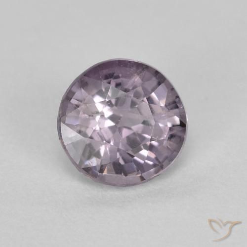 Espinélio violeta natural 0,53ct, corte redondo, VS