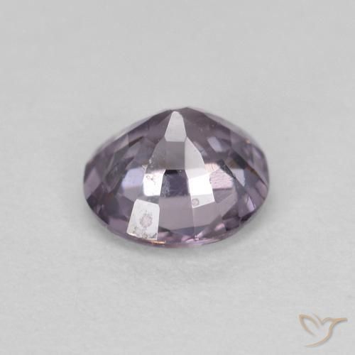 Espinélio violeta natural 0,53ct, corte redondo, VS