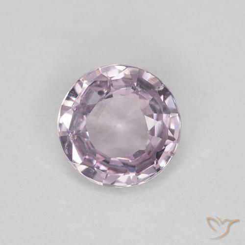 0.47ct Natural Violeta acinzentado Espinélio, Redondo, VVS-VS
