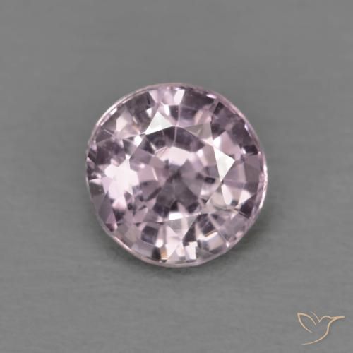 0.53ct Natural Roxo acinzentado claro Espinélio, Redondo, VVS-VS