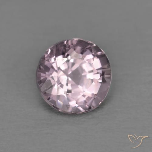 Espinélio Roxo acinzentado claro Natural 0.55ct, Redondo, VVS-VS