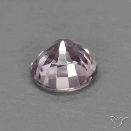Espinélio Roxo acinzentado claro Natural 0.55ct, Redondo, VVS-VS