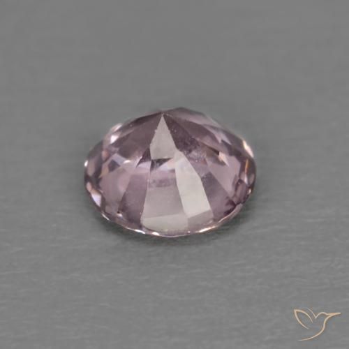 Espinélio roxo natural 0,45ct, corte redondo, VVS-VS
