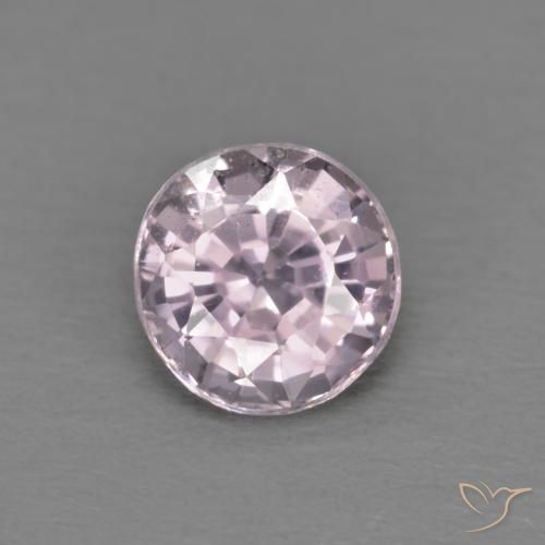 0.55ct Natural Roxo muito claro Espinélio, Redondo, VVS-VS