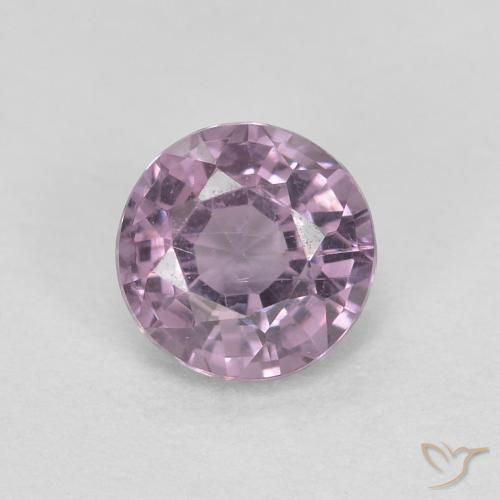 0.54ct Natural Roxo Uva Claro Espinélio, Redondo, VS