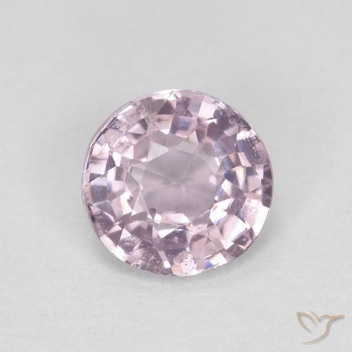 0.52ct Natural Roxo Rosado Muito Claro Espinélio, Redondo, VS
