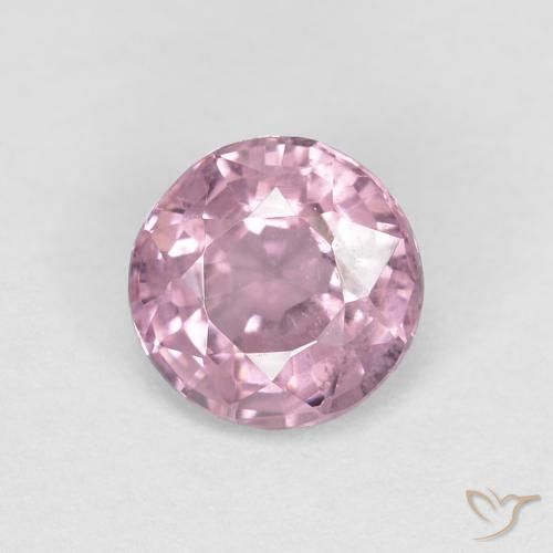 0.53ct Natural Cinza Roxo-Rosa Espinélio, Redondo, VS