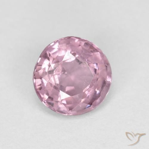 Espinélio Cinza Roxo-Rosa Natural 0.53ct, Redondo, VS
