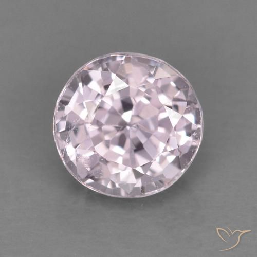 0.57ct Natural Roxo Rosado Muito Claro Espinélio, Redondo, VVS-VS