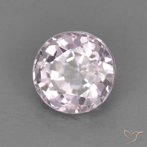 Espinélio Roxo Rosado Muito Claro Natural 0.57ct, Redondo, VVS-VS