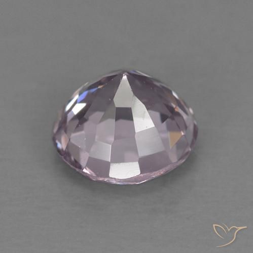 Espinélio Roxo Rosado Muito Claro Natural 0.57ct, Redondo, VVS-VS