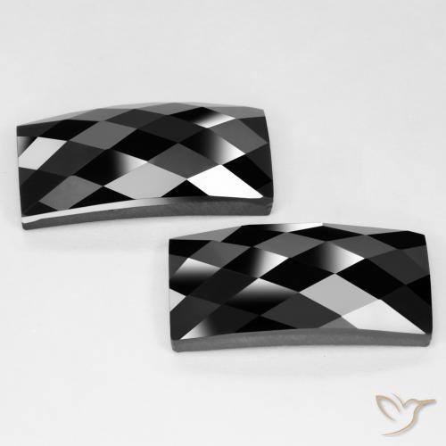 25.41ctw Natural Preto Espinélio, baguete, Opaco