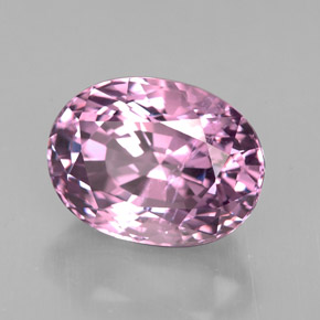 Espinélio violeta natural 3,90ct, corte oval, VS-SI