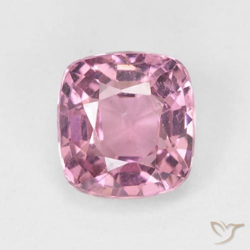 Espinela rosa de 1,54 quilates, almofada de 6,7 x 6,3 mm cortada da Tanzânia, Photo A