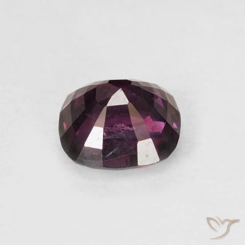 Espinélio Roxo profundo Natural 0.97ct, Almofada, VVS-VS